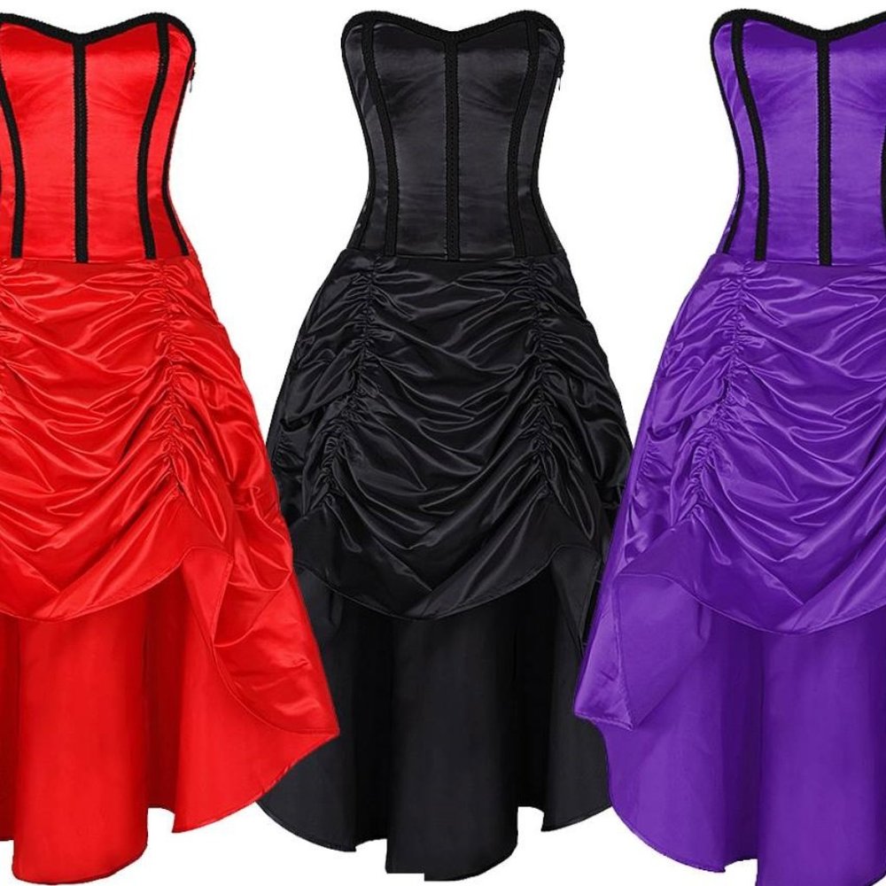 Purple Steampunk Corset Dress